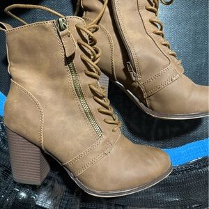 Brown Heeled Boots